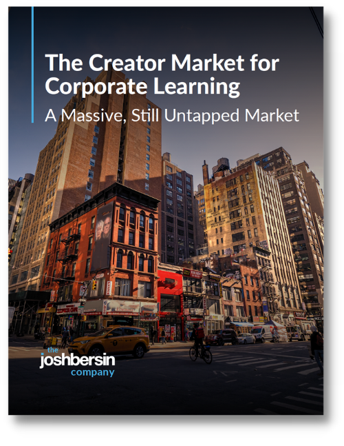 The Josh Bersin Company Case Study_The Creator Market for Corporate Learning Report Thumbnail